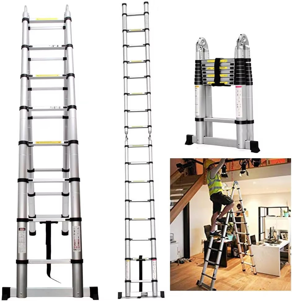 Aluminium Telescopic Ladder  - meets EN131