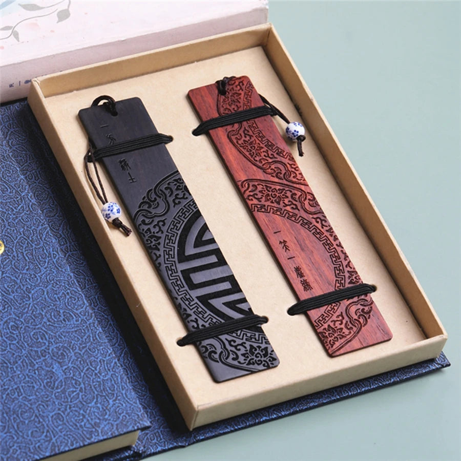 Chinese Style Redwood Sandalwood Bookmark Gift for Book Lovers