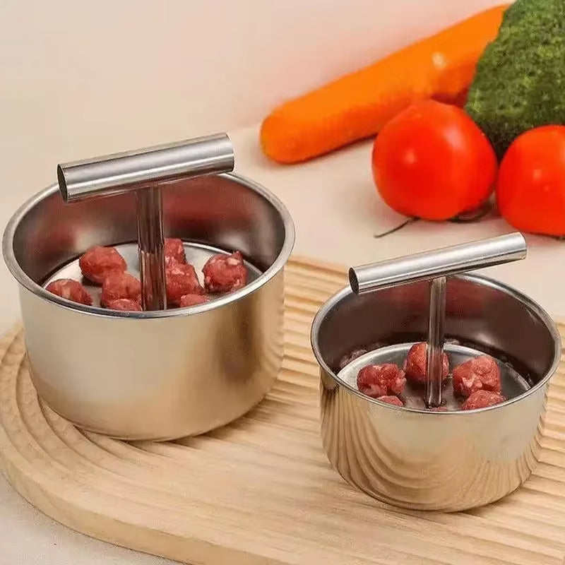 Press Meatball Maker Stainless Steel Meatball Maker Meat Balls Manual Multi-Functional Maker Tool Household Kitchen Manual Mold