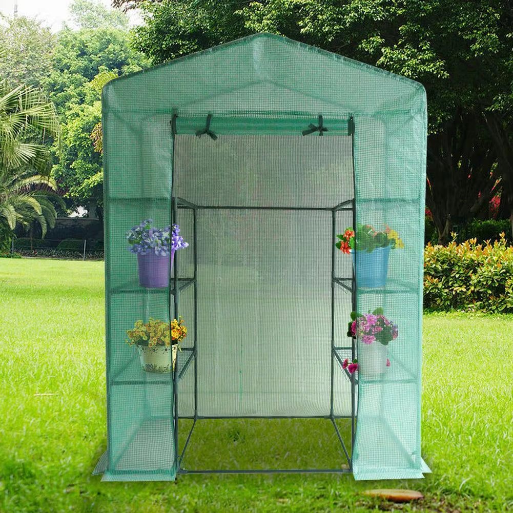 PVC Garden Walk-In Greenhouse Plant Cover without Iron Frame