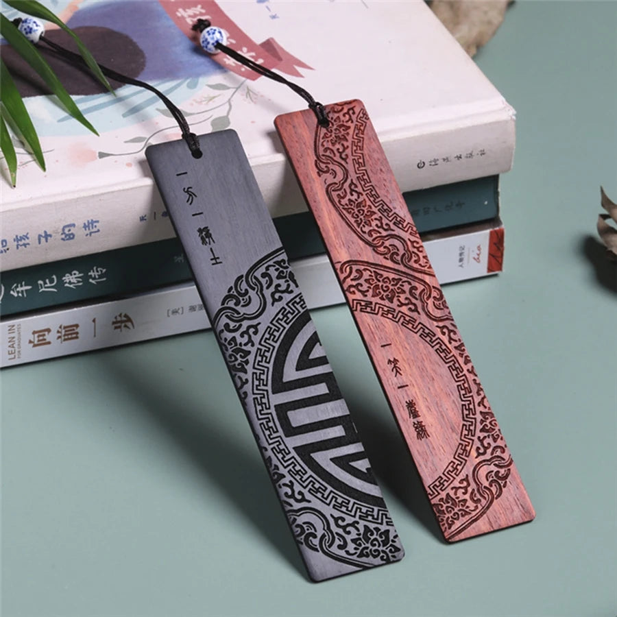Chinese Style Redwood Sandalwood Bookmark Gift for Book Lovers