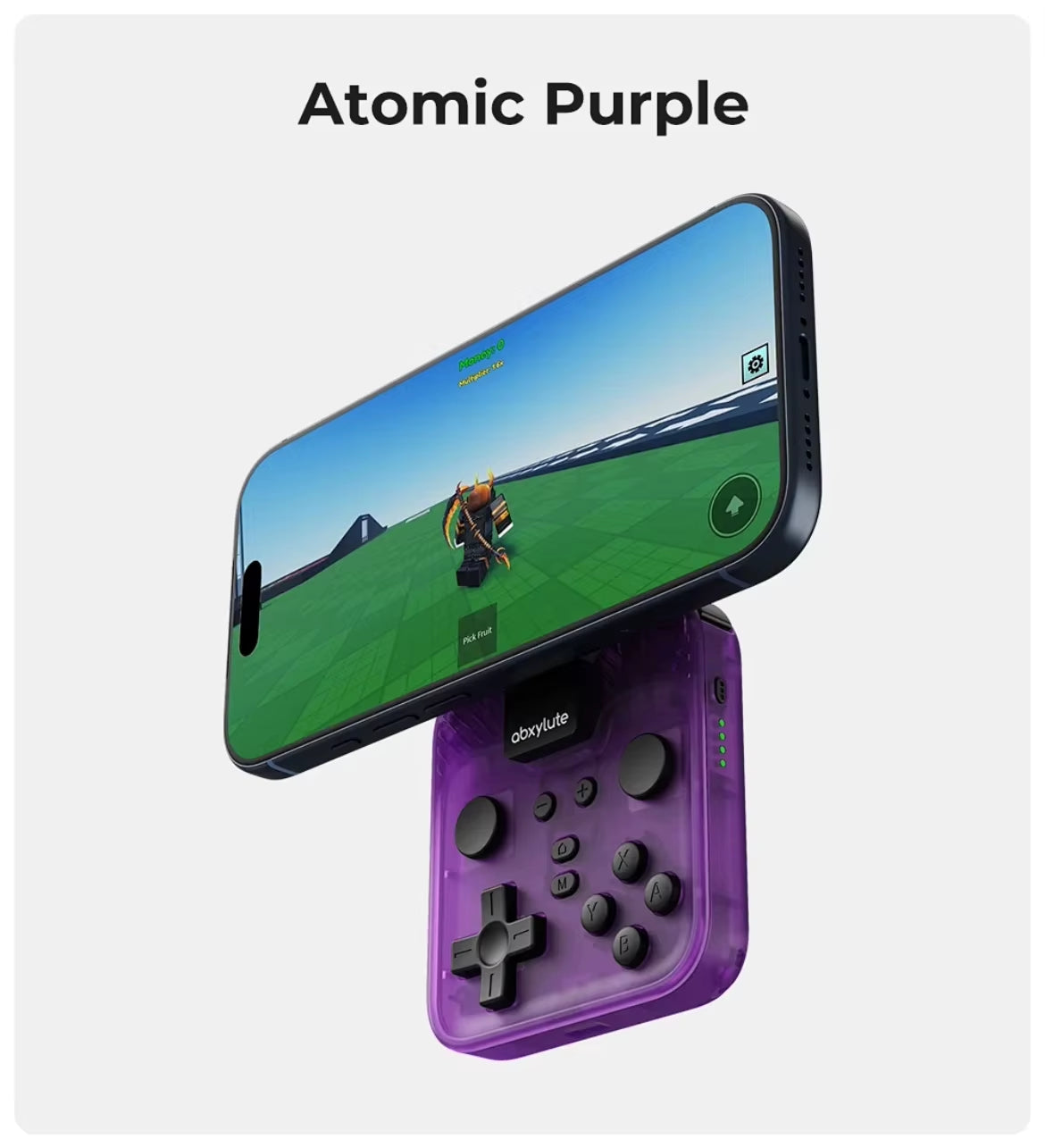 Abxylute M4 Magnetic Phone Gamepad - Snap-On Portable Controller for IOS Android Switch PC Cloud Gaming & Retro Emulation