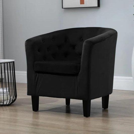 Tarbes Velvet Barrel Chair