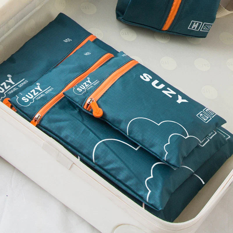 6/7 Pieces Set Travel or Storage Bags - Waterproof Travel Luggage Organizer