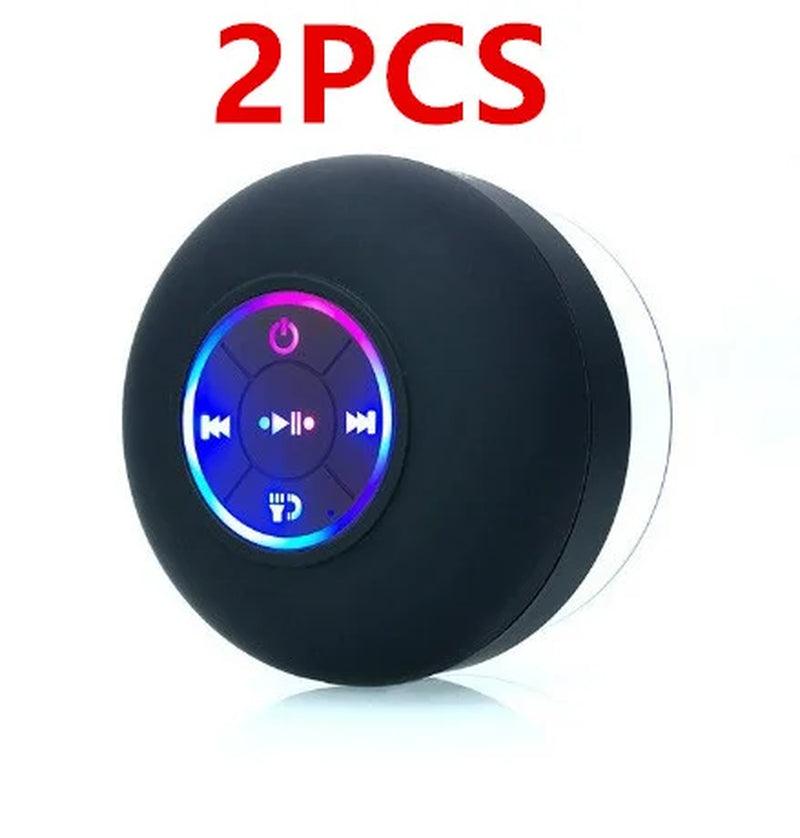Ultimate Waterproof Bluetooth Speaker with Strong Suction Cup - Perfect for Bathroom, Outdoor, and Sports!