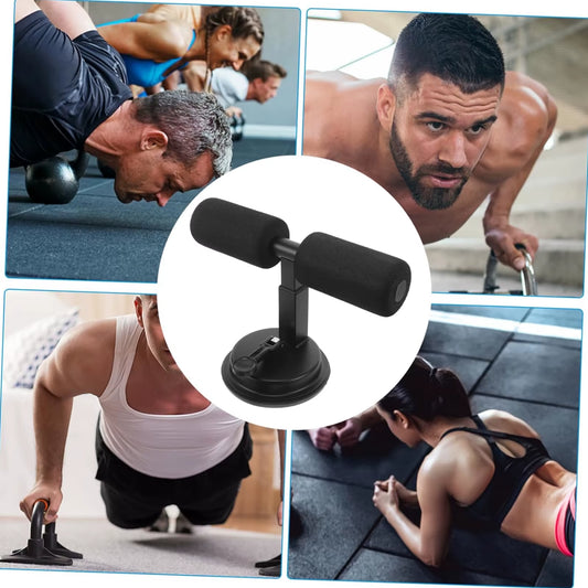 Suction Cup Sit-Up Assist Device - Portable Ab Workout Trainer for Home Gym with Non-Slip Base