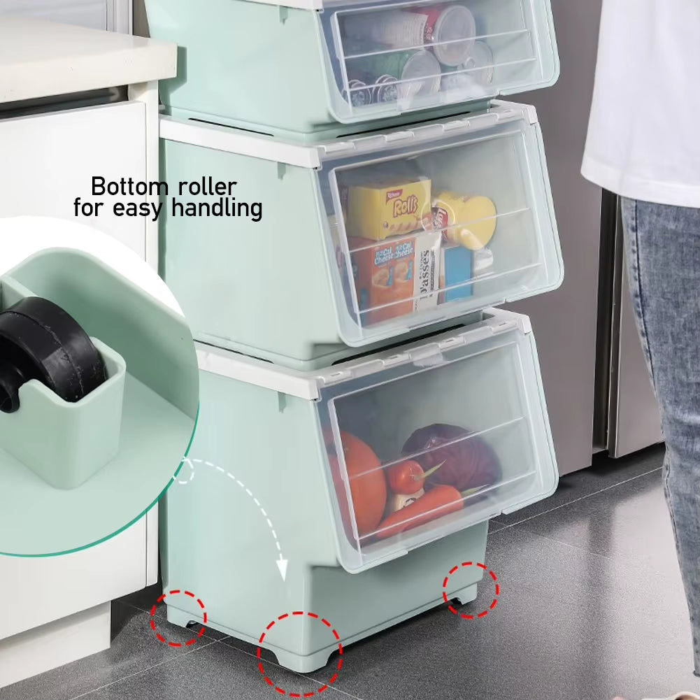  34L Stackable Plastic Toys Storage Box