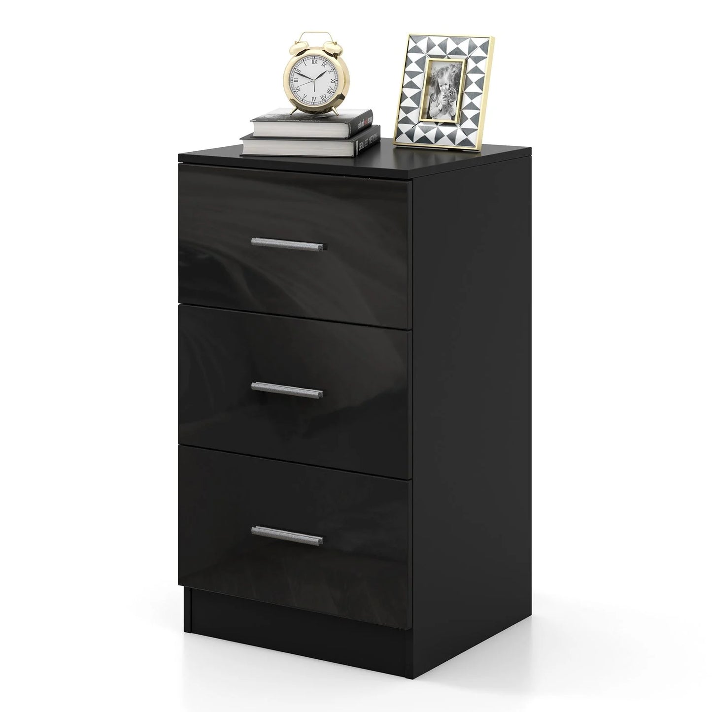 3-Drawer Wooden Dresser with Anti-Tip Safety Feature