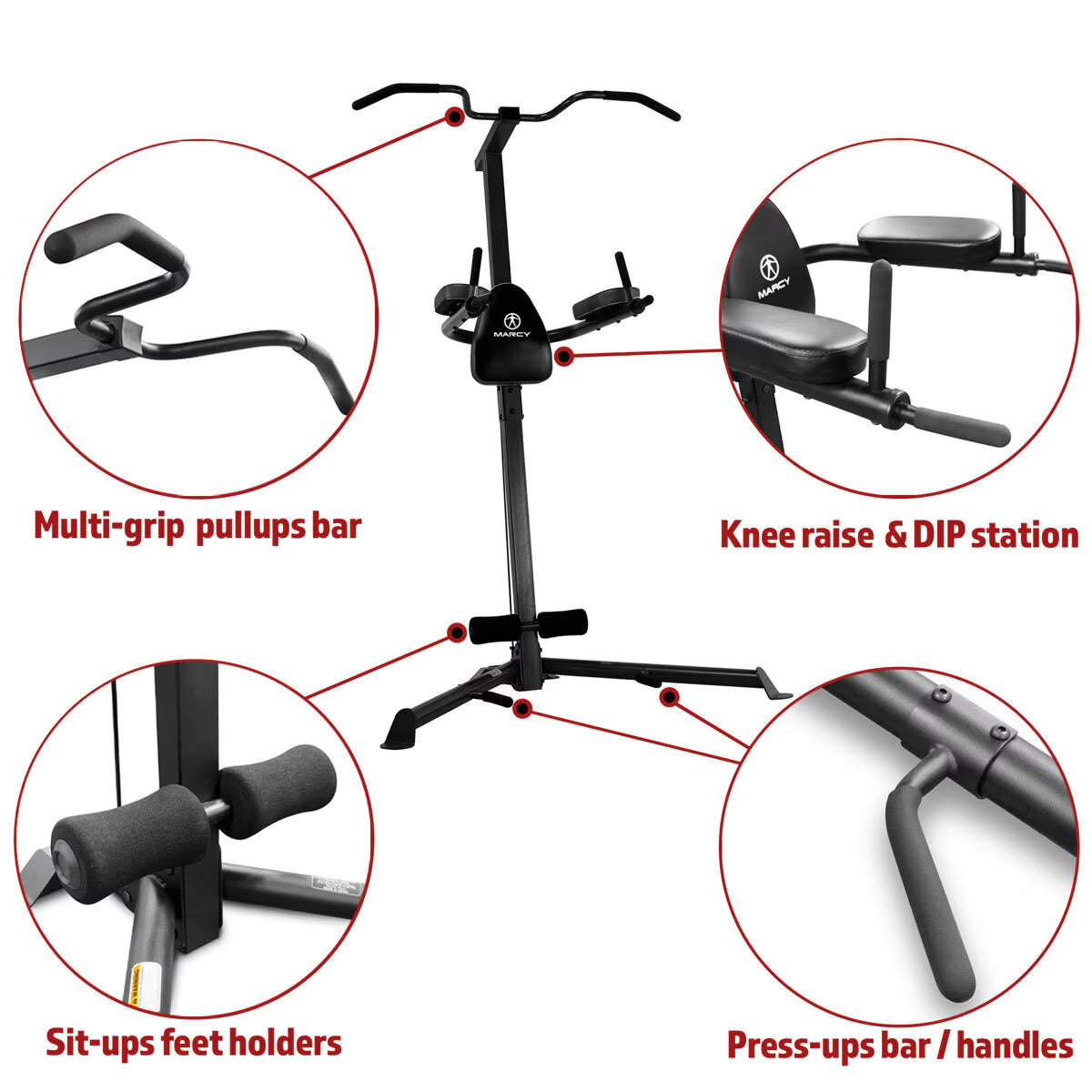 Deluxe Corner Pull up Power Tower