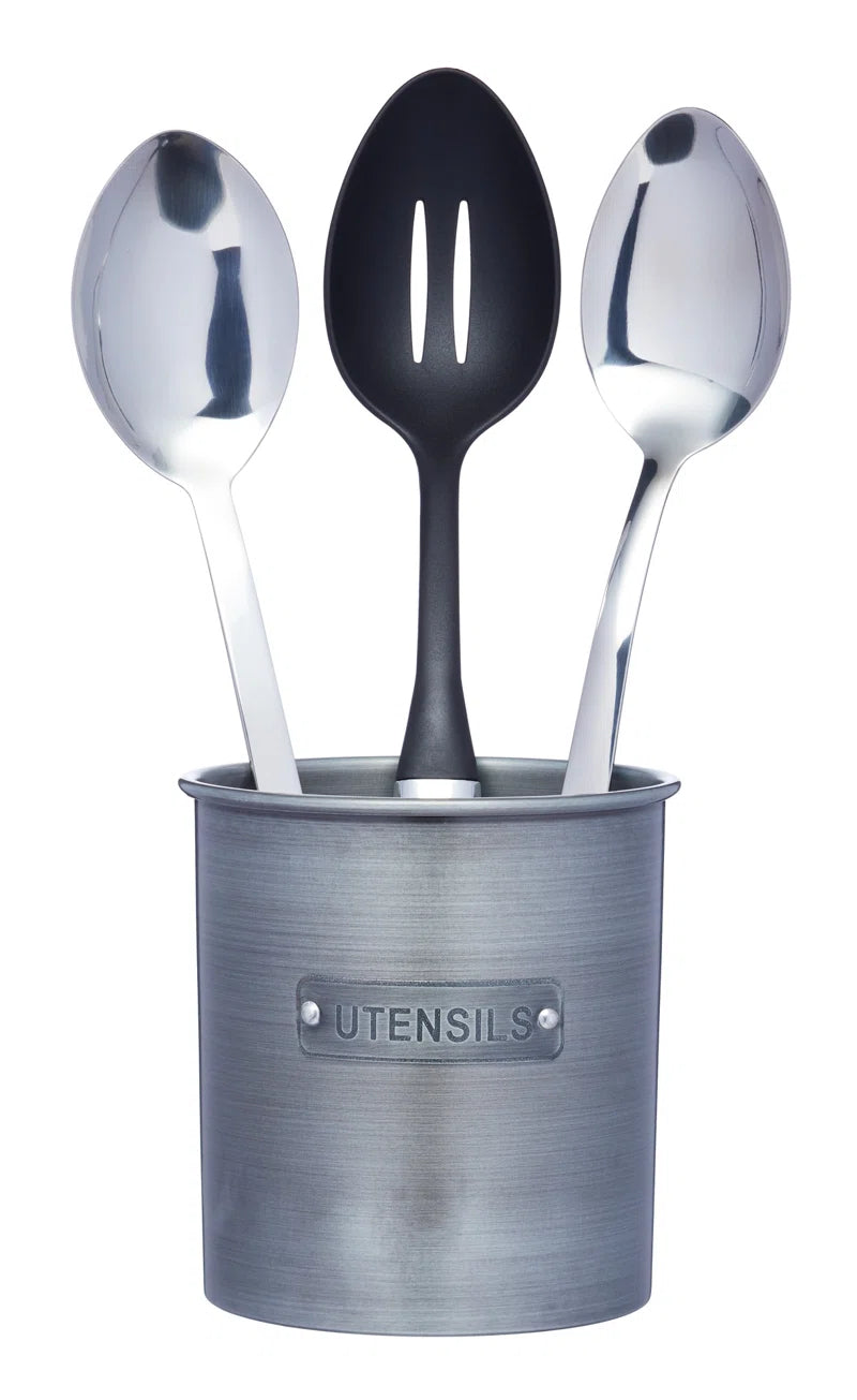 Industrial Kitchen Metal Utensil Holder