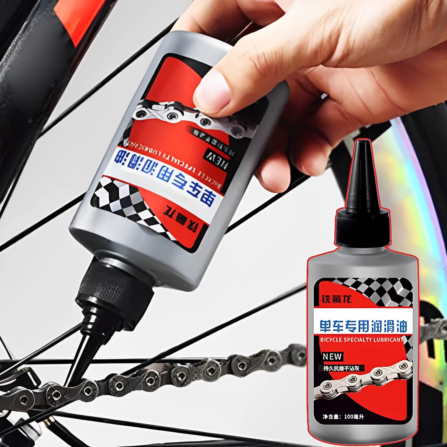 Premium 100Ml Bicycle Lubricant - Dry Lube Chain Oil for MTB & Road Bikes - Perfect for Forks & Flywheels