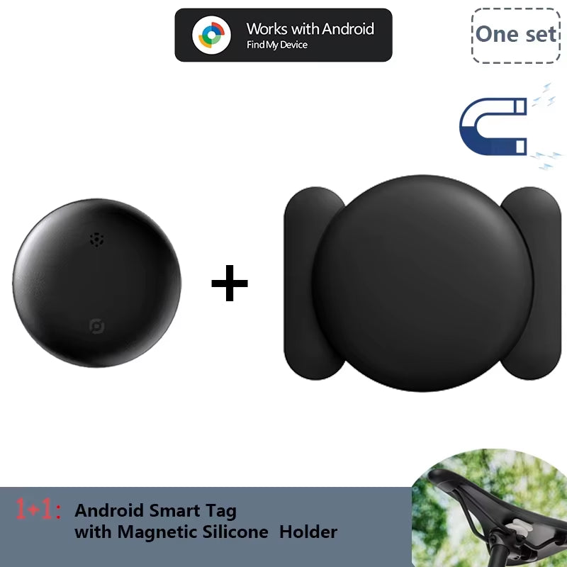 Premium Waterproof Android Airtag with Magnetic Holder – Shockproof Smart Tracker Compatible with Google Find My