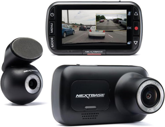 222XR Full HD Dash Camera - 1080P Front & Rear Recording, Night Vision, G-Sensor, Motion Detection, Loop Recording, 2.5" IPS Display, Magnetic Mount