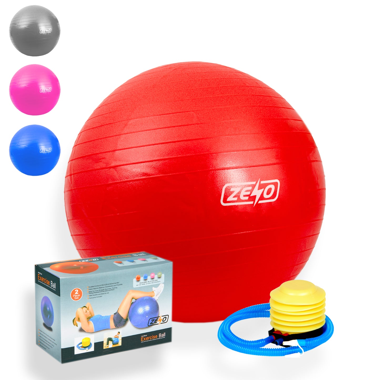 EXERCISE GYM BALL SWISS PILATES YOGA CORE TRAINING