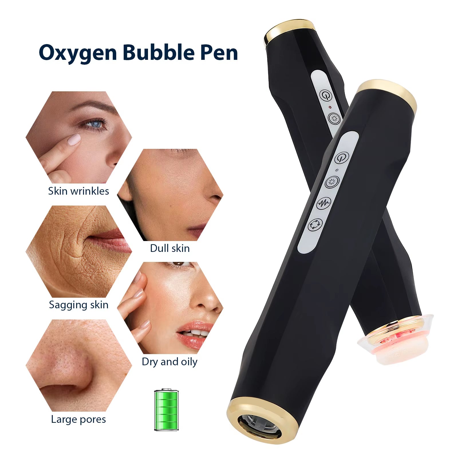 Oxygen Bubble Facial Pen - At-Home Spa Skin Care Tool for Radiant Skin