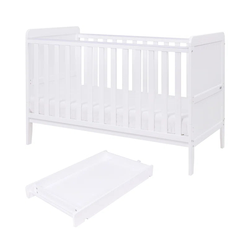 Rio Cot Bed with Mattress and Cot Top Changer