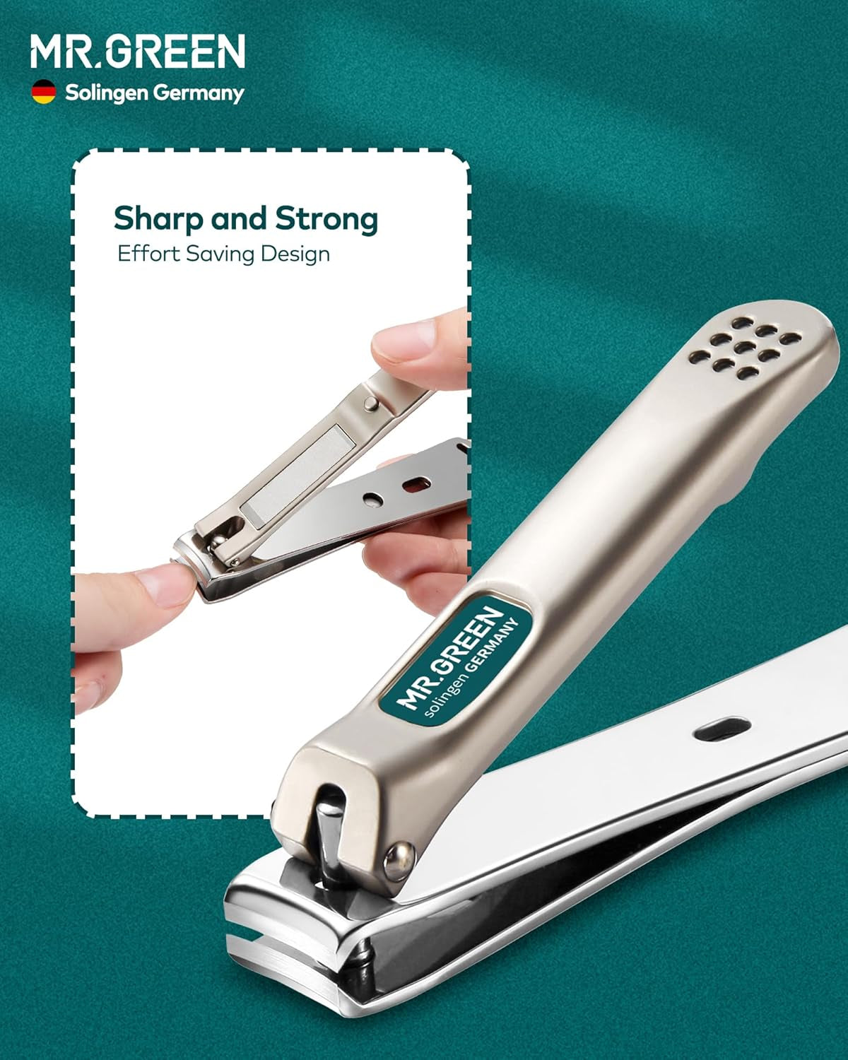 Premium Stainless Steel Nail Clippers Set - 3-Piece Manicure and Pedicure Kit for Men and Women