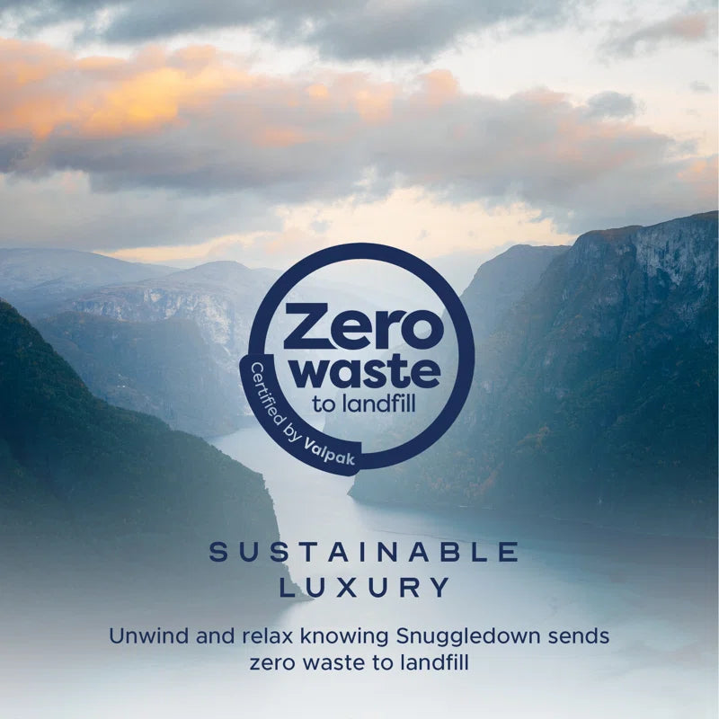 Scandinavian Duck Feather & down Pillow Medium Support Back Sleeper Pillow (Set of 2)