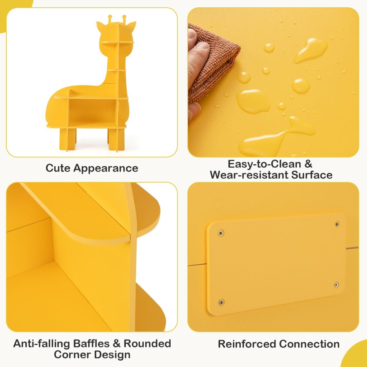 Children's Toy Storage Organizer with Anti-Tipping System for Playroom, Nursery, and Kindergarten