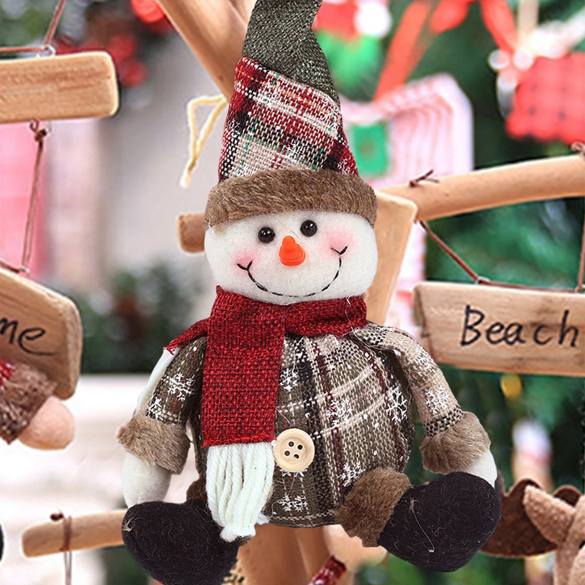 Festive Santa Claus Doll - Charming Christmas Table Decor & Elk Ornament for 2025 Holiday Celebrations - Perfect Navidad Gift for a Joyful New Year 2026!