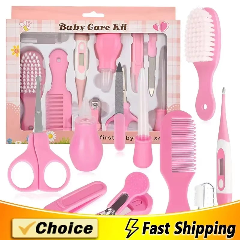 Complete Baby Health Care Kit - 10 Essential Tools for Nail, Hair, Grooming, and Oral Care