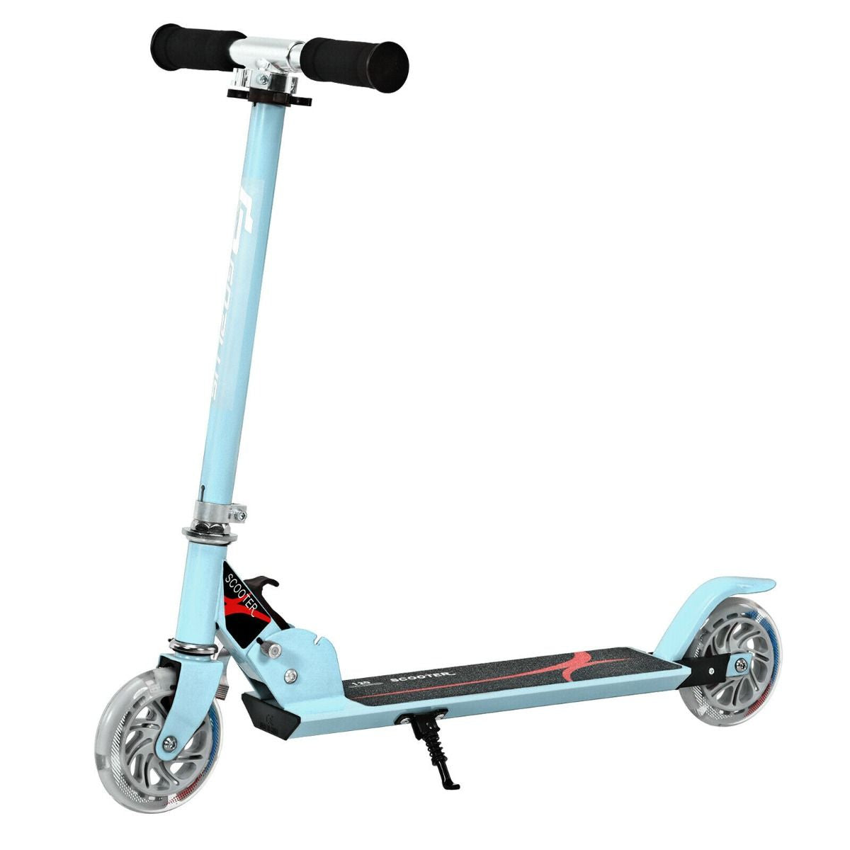 Kids Aluminum Folding Stunt Scooter with LED Wheels