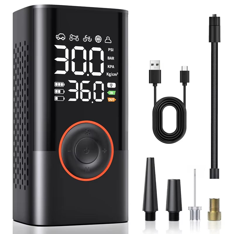 Wireless Car Air Compressor - Portable Electric Tire Inflator