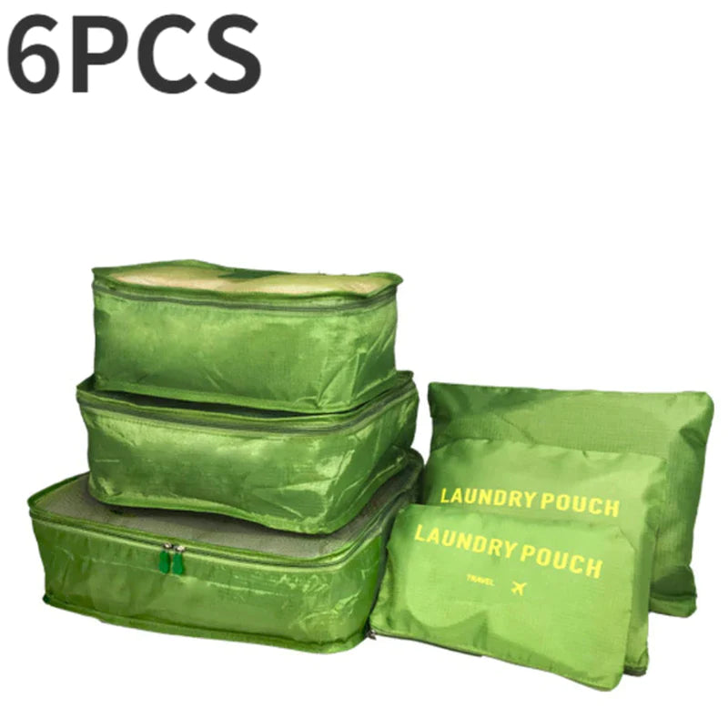 6/7 Pieces Set Travel or Storage Bags - Waterproof Travel Luggage Organizer