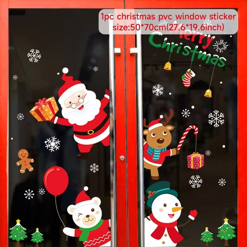 Festive Christmas Window Stickers - Merry Christmas Decor the Perfect Xmas and Holiday Gifts!