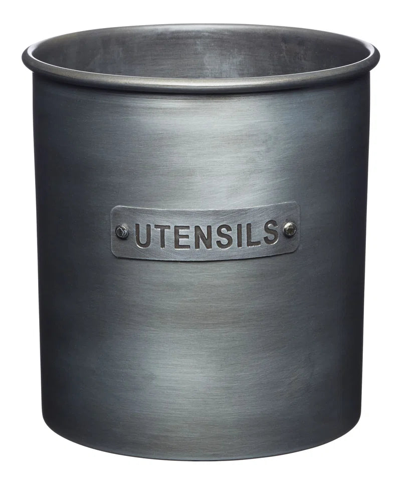 Industrial Kitchen Metal Utensil Holder