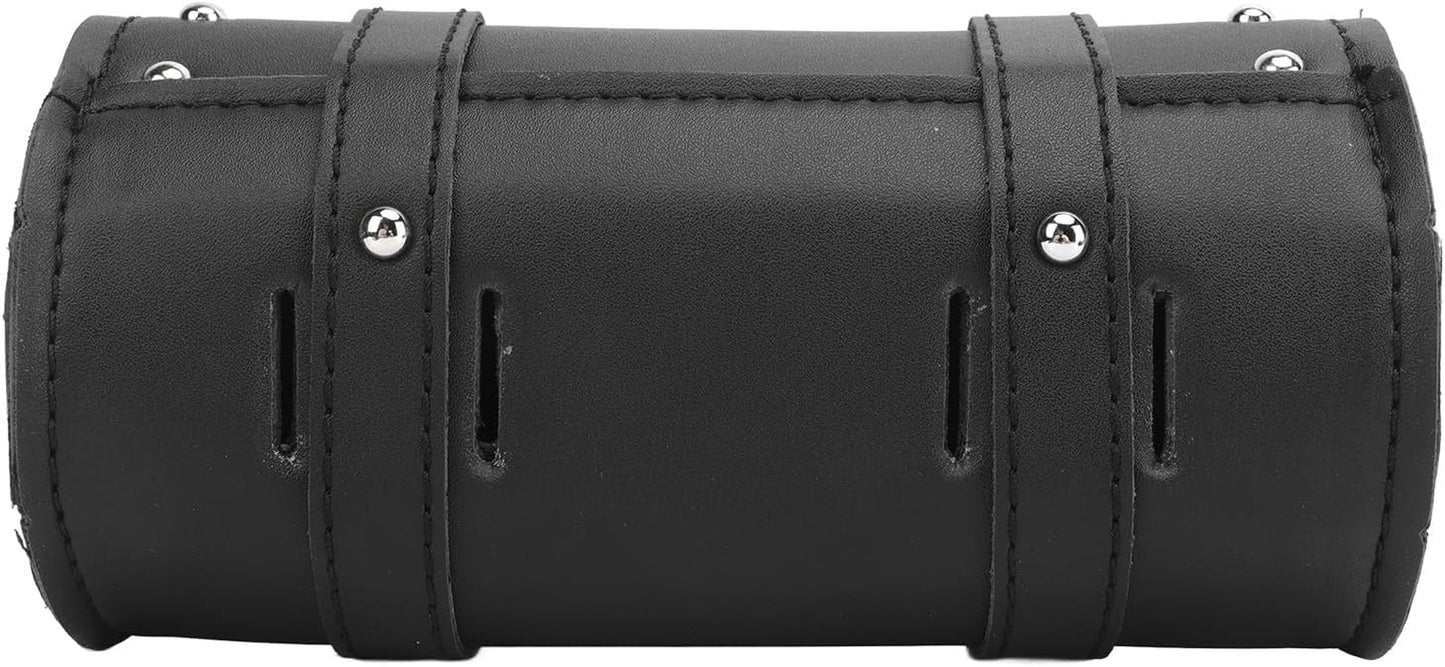 Waterproof and Wear-Resistant Motorcycle Tool Bag - Scratch-Resistant Roll Bag for Motorcycles and Electric Vehicles (Black)