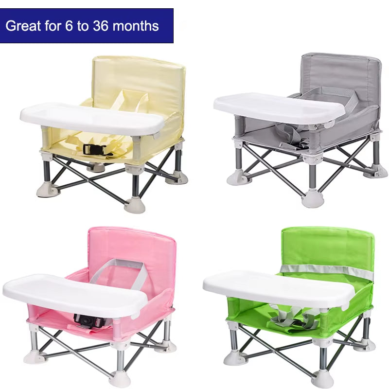 Portable Folding Booster Seat for Kids - Perfect for Dining, Travel & Outdoor Adventures!