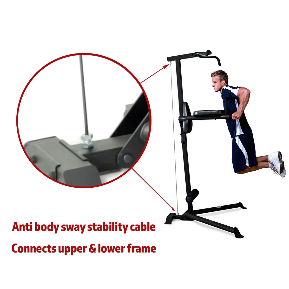 Deluxe Corner Pull up Power Tower