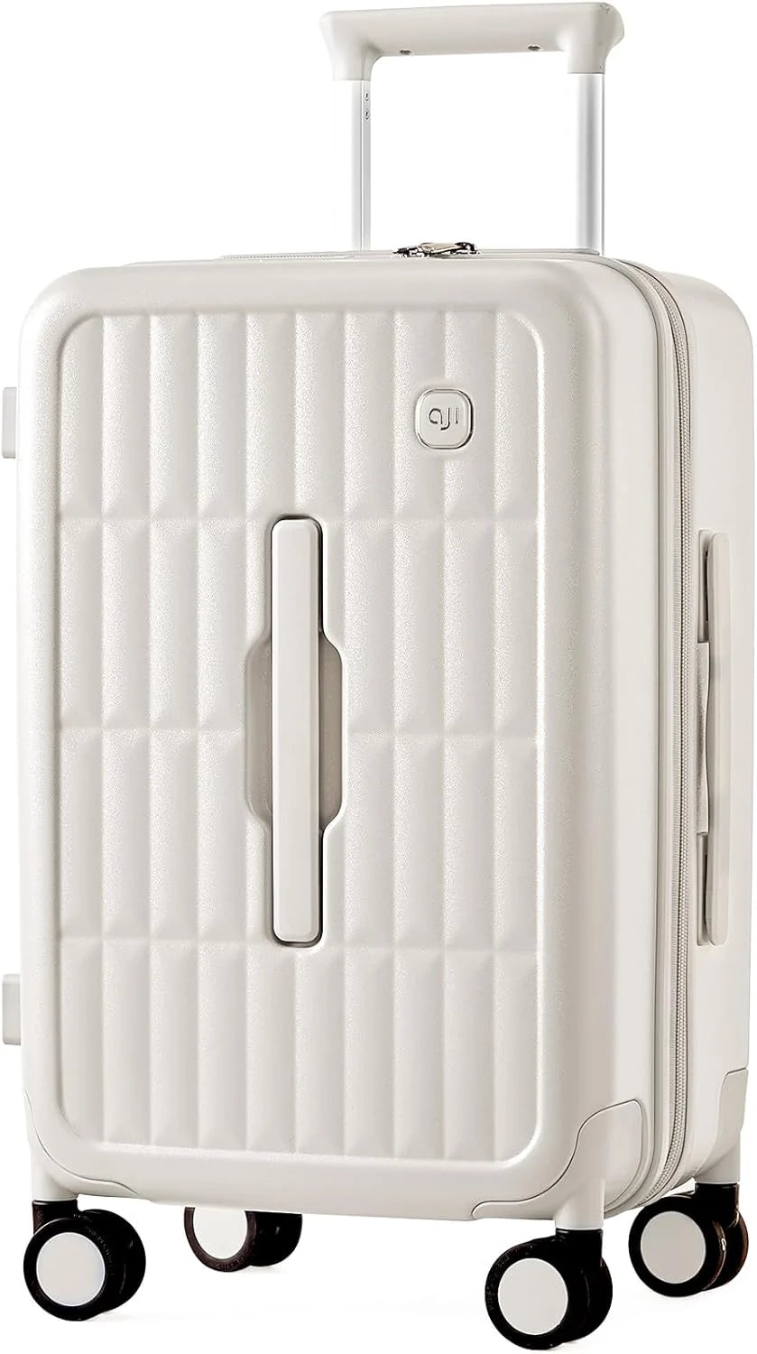 Spacious Hard Shell Suitcase with 8 Spinner Wheels – Smooth-Gliding Travel Luggage for Holidays and Business Trips