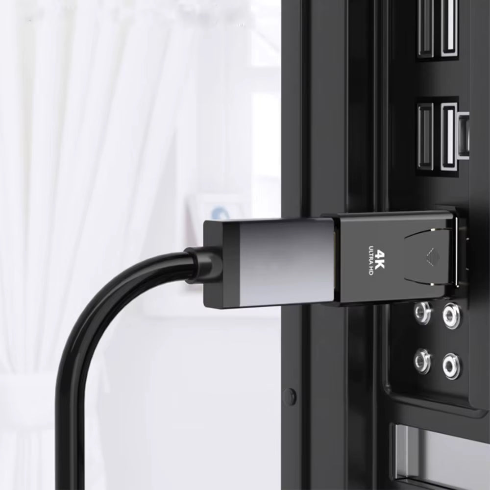 4K DisplayPort to HDMI Adapter - High-Quality DP to HDMI Converter for HDTV, PC & Laptop