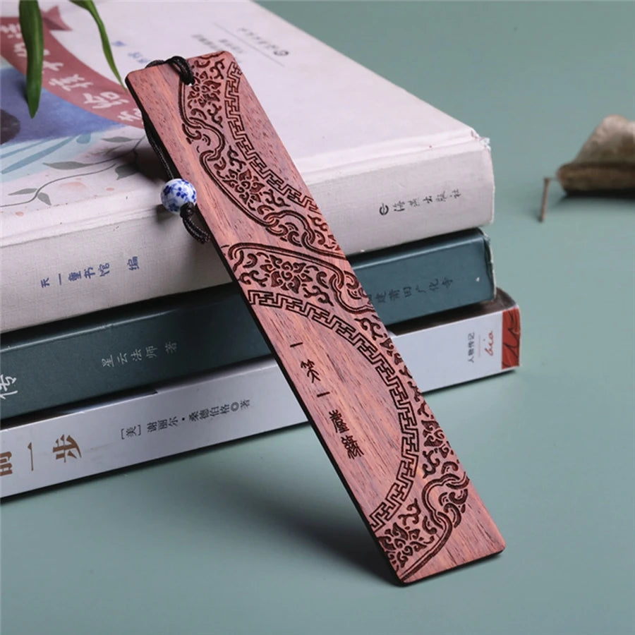 Chinese Style Redwood Sandalwood Bookmark Gift for Book Lovers