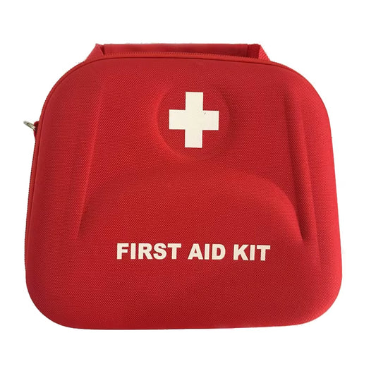 Water-Resistant Portable First Aid Kit Bag with Shoulder Strap - Essential Emergency Kit for Hiking, Travel, Home, and Car