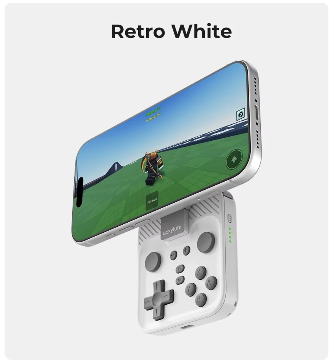 Abxylute M4 Magnetic Phone Gamepad - Snap-On Portable Controller for IOS Android Switch PC Cloud Gaming & Retro Emulation