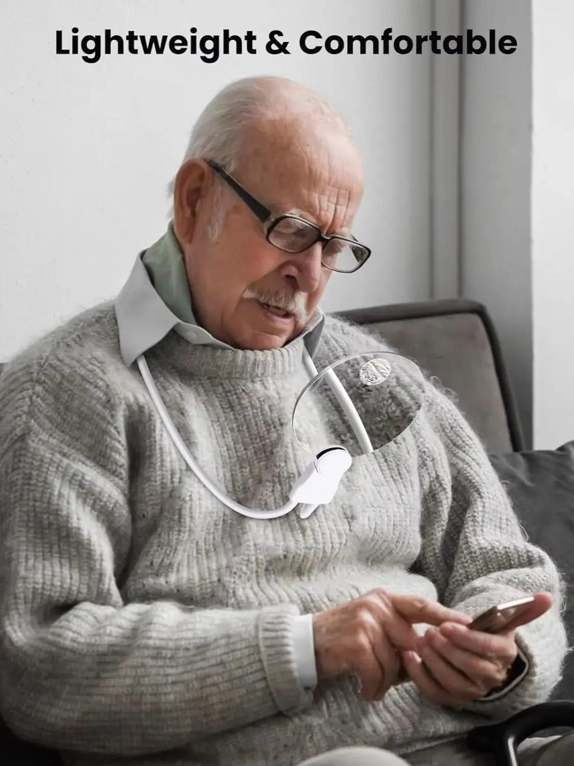 Experience Clarity with the 10X Hands-Free Magnifying Glass - Perfect for Reading, Sewing, and Detailed Inspections!