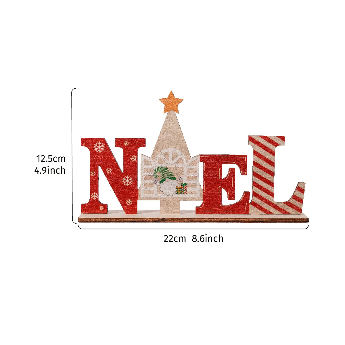 1PC, Wooden Christmas Letter Decorative Item, Suitable for Christmas Decorative Items