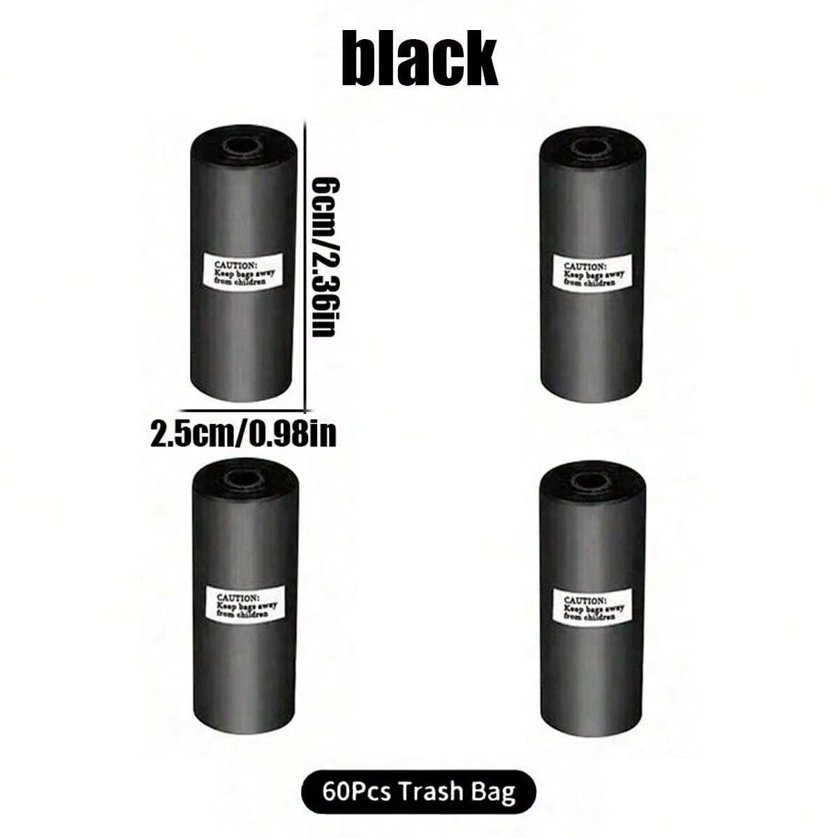 Car Trash Can with Lid - 4 Rolls of Garbage Bag, Leak-Proof, Portable Hanging Trash Can for Vehicle Organization