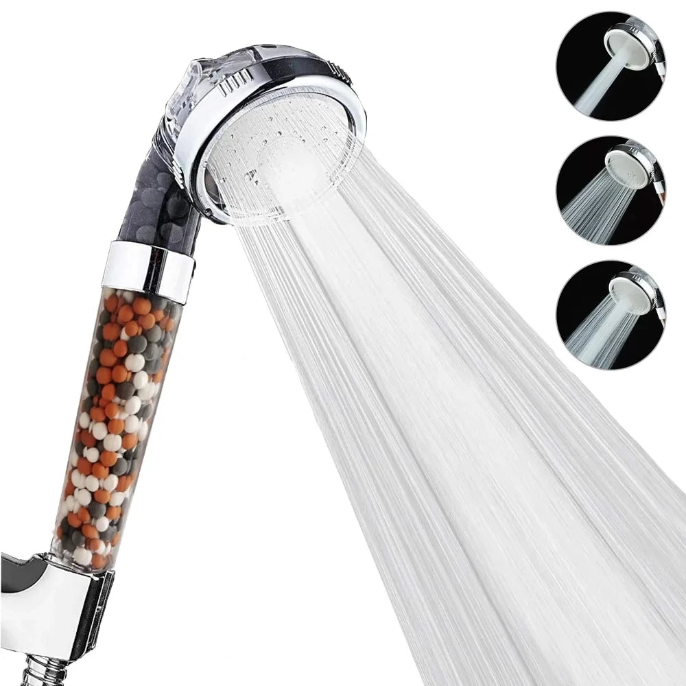 Upgrade Your Shower Experience: 3-in-1 High Pressure Handheld Rainfall Shower Head