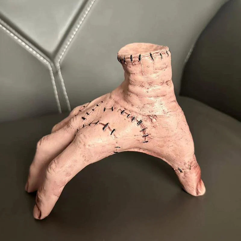 Wednesday Thing Hand Figurine and wig