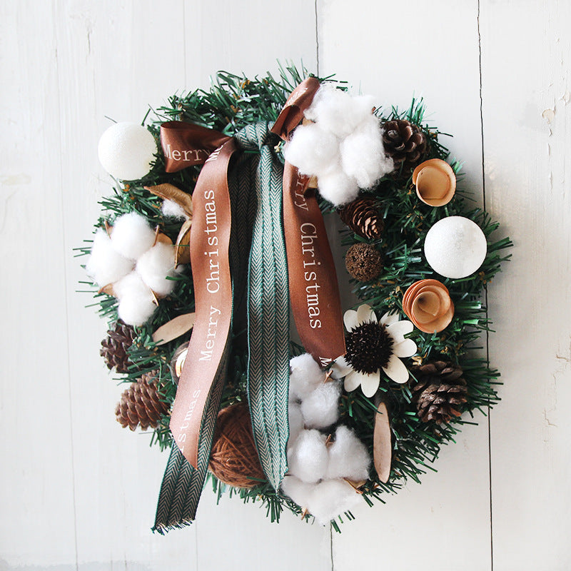 Festive Artificial Christmas Wreath - Perfect for Home, Car, and Window Decor!