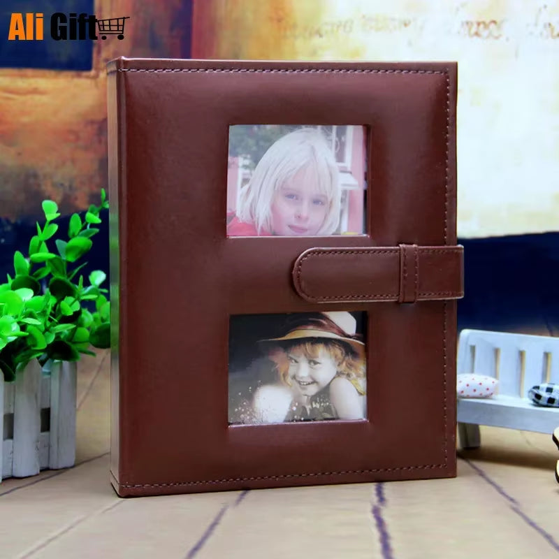 Leather Albums for Travel Photo Album Gift Gallery - 6 In for up to 200 Photos