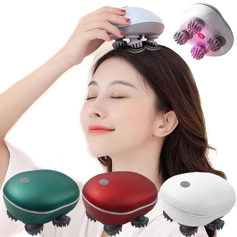 Revitalize Your Relaxation: Electric Scalp Massager with Red Light Therapy for Stress Relief and Muscle Tension Relief