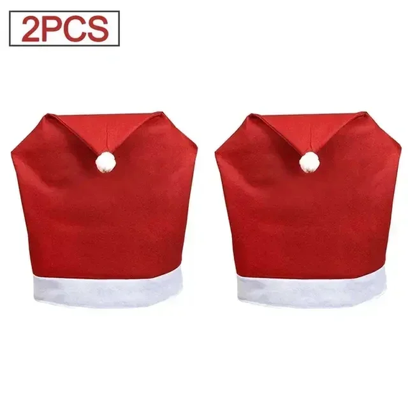 Festive Cartoon Christmas Chair Covers - Holiday Decoration Set