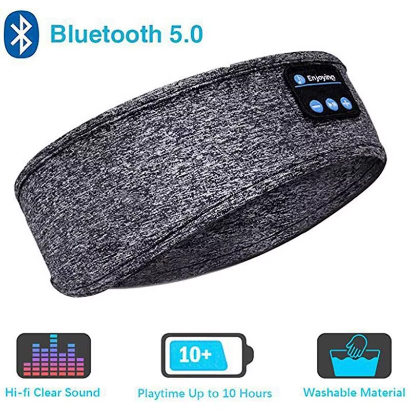 Wireless Bluetooth Headband Earphones for Sports & Sleep - Music Eye Mask