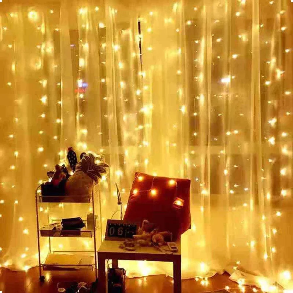 Merry Christmas Curtain Lights Garland - Festive Home Decor & Gifts 