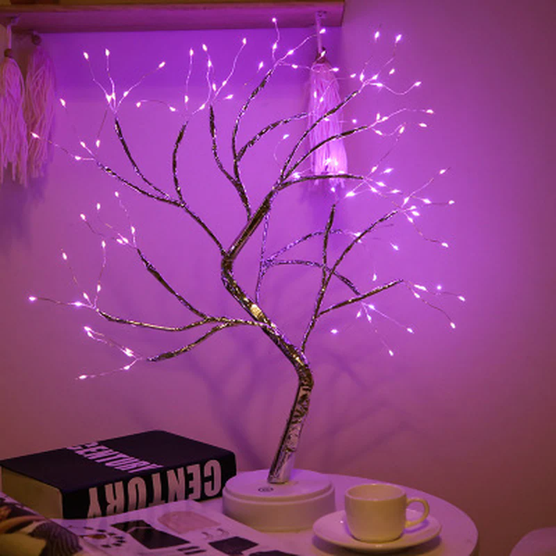 Mini LED Christmas Tree Fairy Light Garland for Kids Bedroom Decor